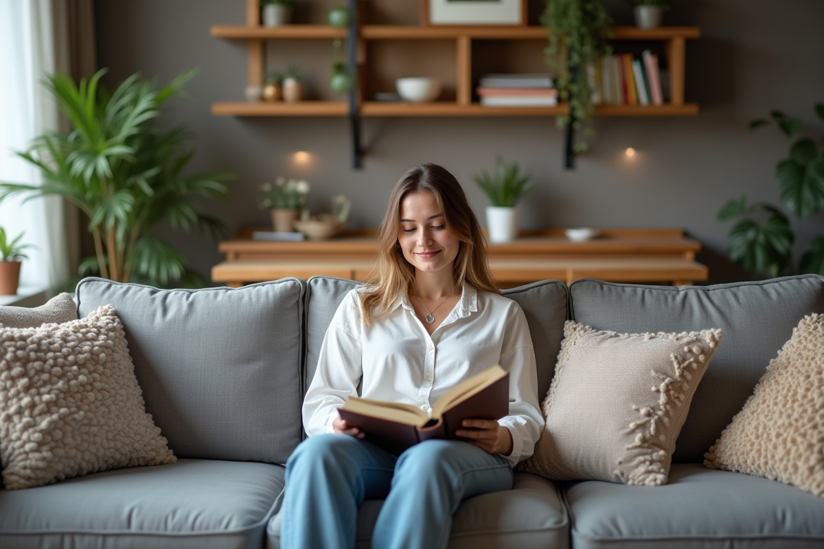 Aménagement d’un petit salon : optimiser l’espace avec un canapé sectionnel